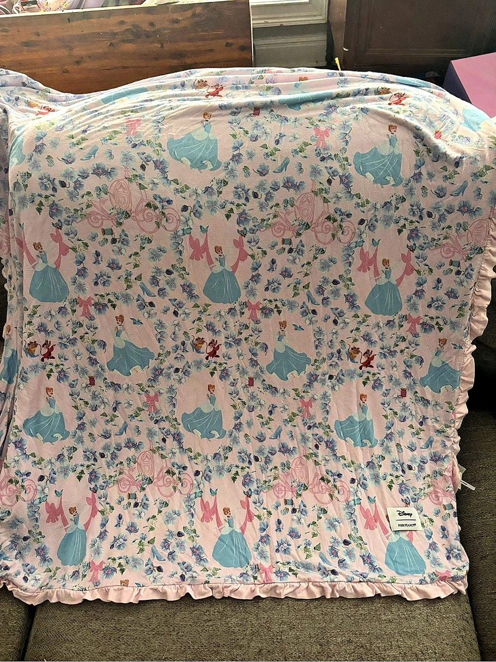PoshPeanut Cinderella Princess Bamboo Blanket